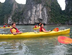 kayaking in halong bay vietnam, kayaking Halong, Halong kayaking Tours